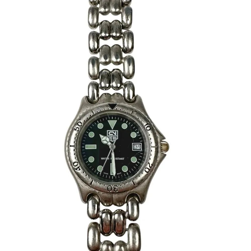 Vintage Andre Cheval Quartz Watch Water Resistant 18K PLD Japan Movement 80s 90s